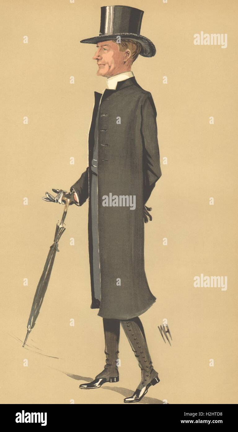SPY CARTOON. The Very Rev William Ralph Inge 'The Genial Dean'. Clergy. WH. 1912 Stock Photo