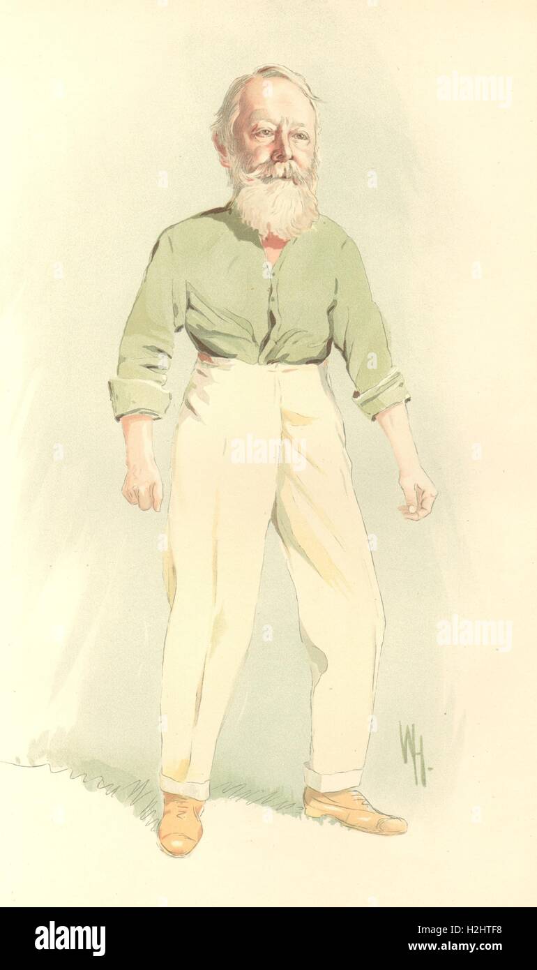 SPY CARTOON. Arthur, Lord Kinnaird 'Soccer'. Football. 9 FA cup finals. WH.  1912 Stock Photo - Alamy
