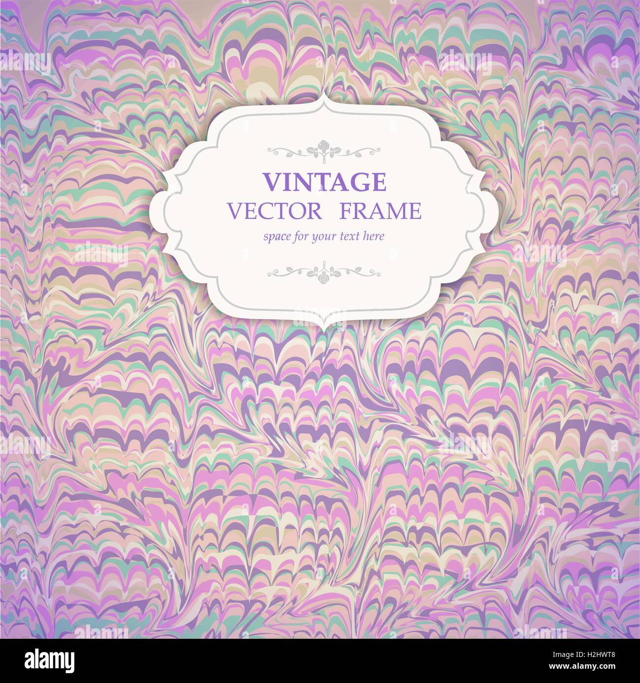Marbling vintage background Stock Vector