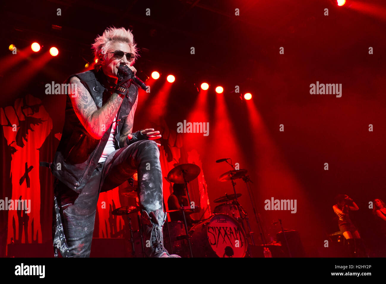 Dj ashba nikki sixx james michael of sixx hi-res stock photography and ...