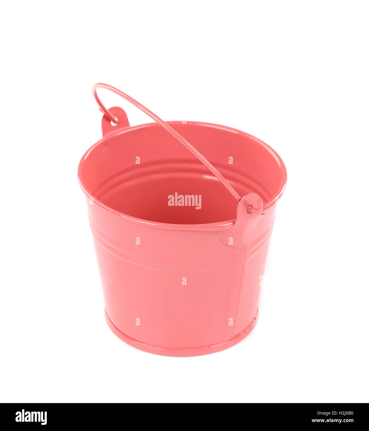 Pink metal bucket Stock Photo Alamy