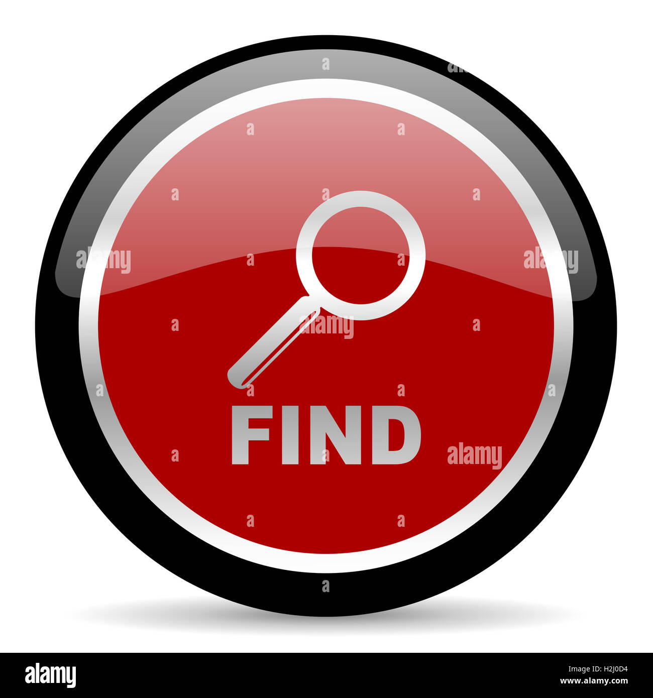 Find red circle web glossy hi res stock photography and images Alamy