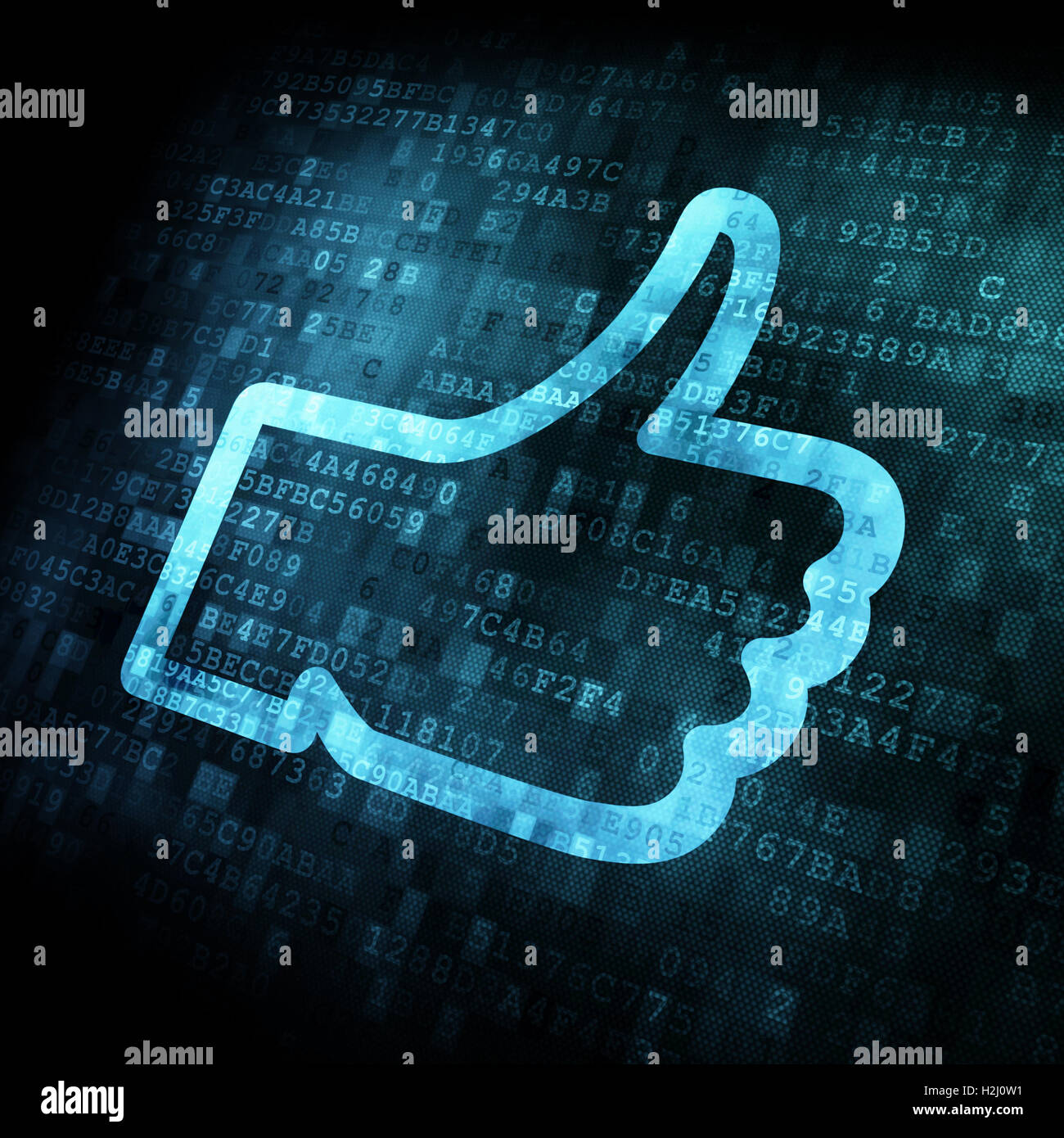 Digital like button hi-res stock photography and images - Alamy