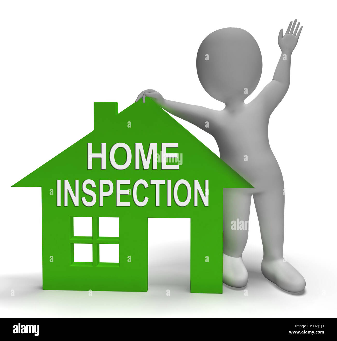 Home Inspection House Shows Examine Property CloseUp Stock Photo Alamy
