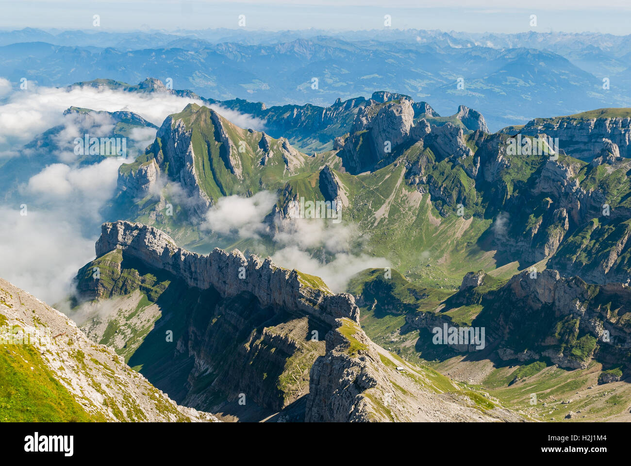 Saentis, Schwaegalp - Switzerland Stock Photo