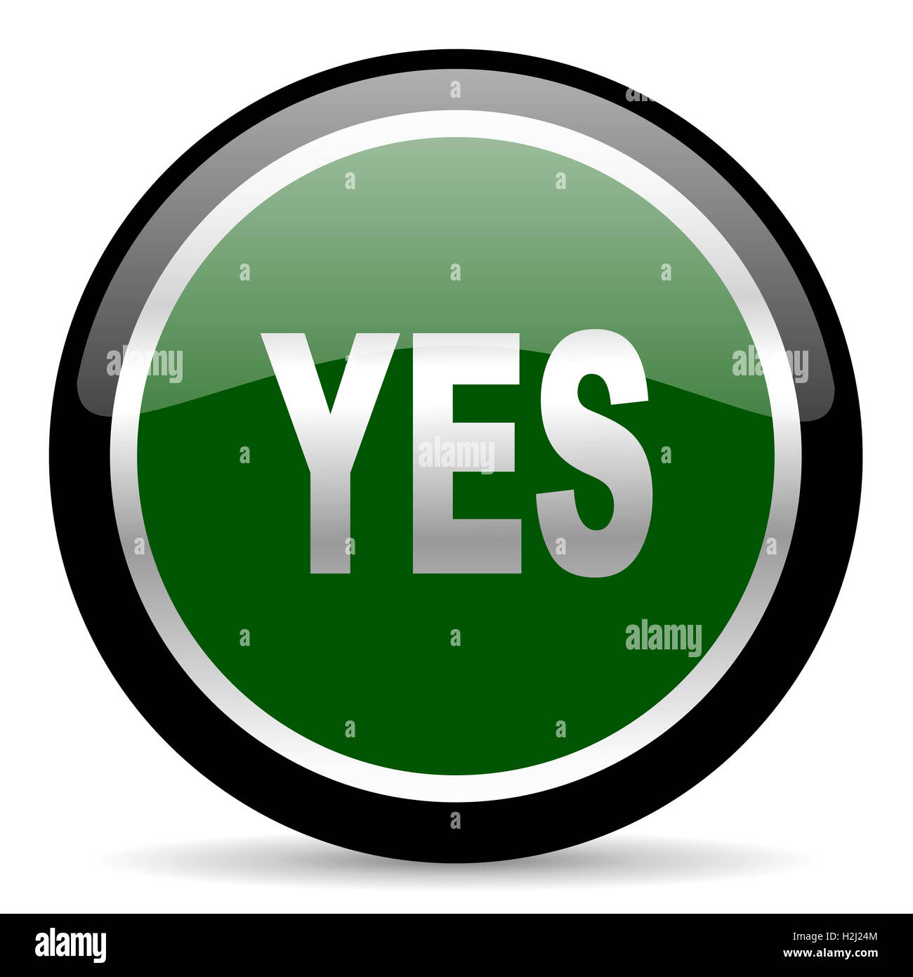 Yes no button icon hi-res stock photography and images - Alamy