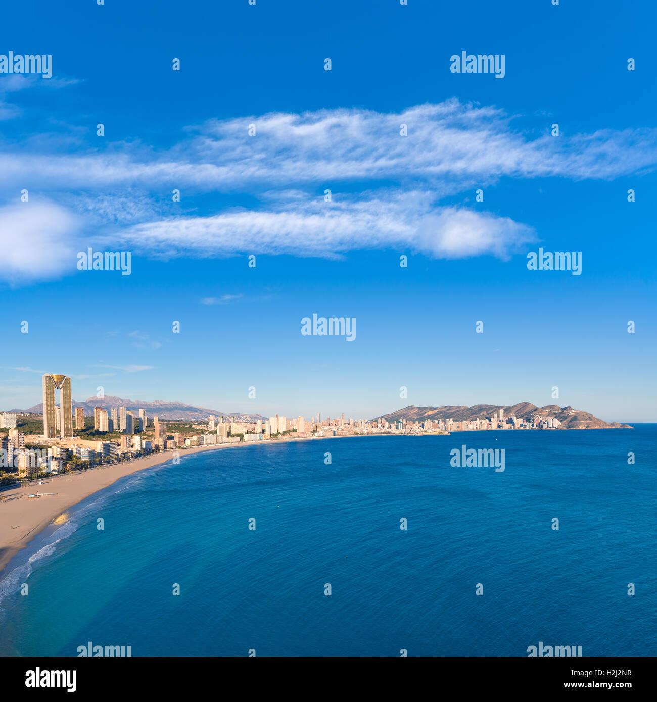 Benidorm Alicante Skyline Aerial View Of Poniente Beach Stock Photo Alamy Benidorm Alicante Skyline Aerial View Of Poniente Beach Stock Photo Alamy
