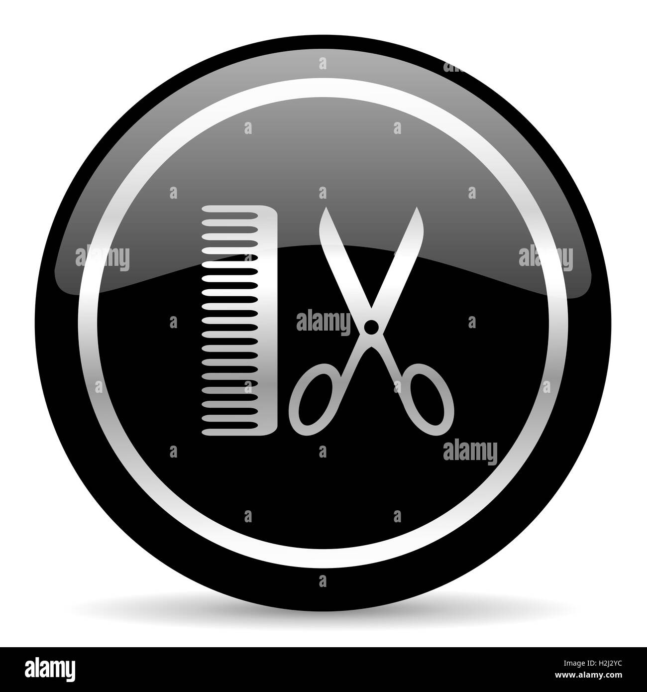 Barber haircut Black and White Stock Photos & Images - Alamy