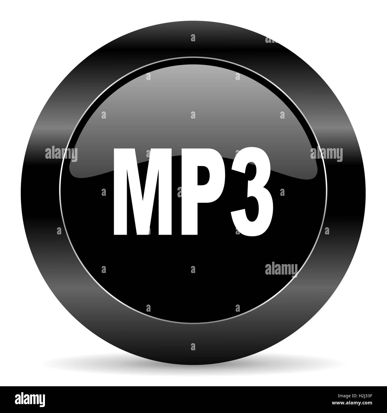 Audio mp3 file icon sign Cut Out Stock Images & Pictures - Page 2 - Alamy