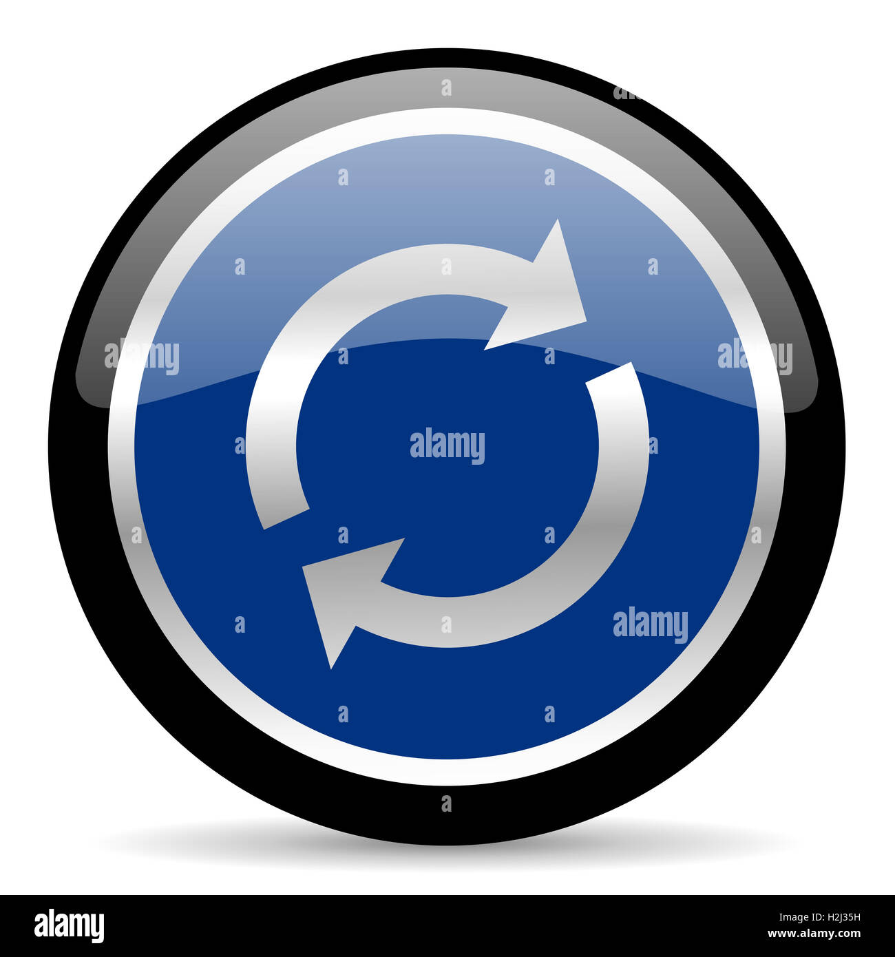 Repeat icon reload button hi-res stock photography and images - Alamy