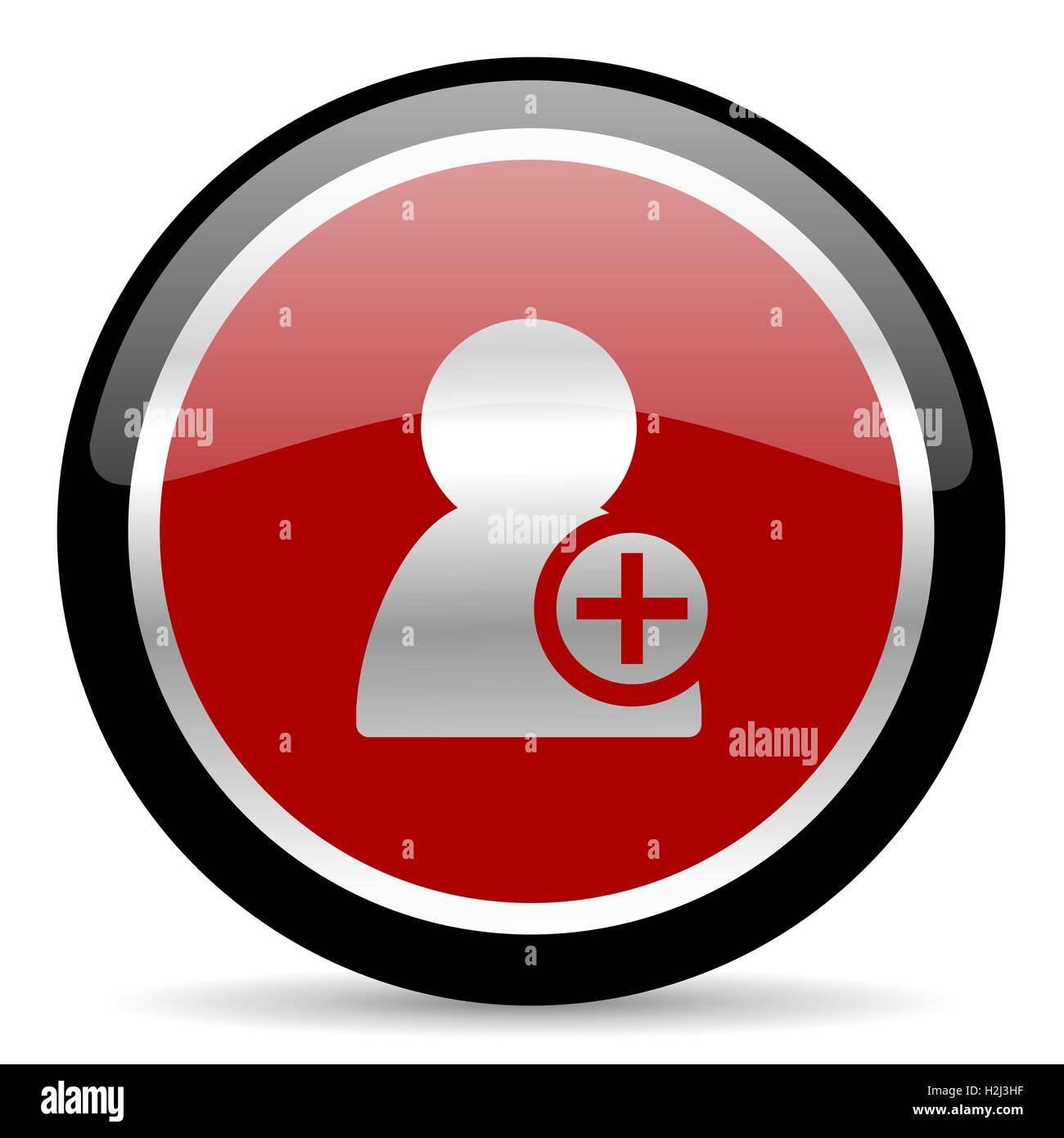 Add button icon Cut Out Stock Images Pictures Alamy