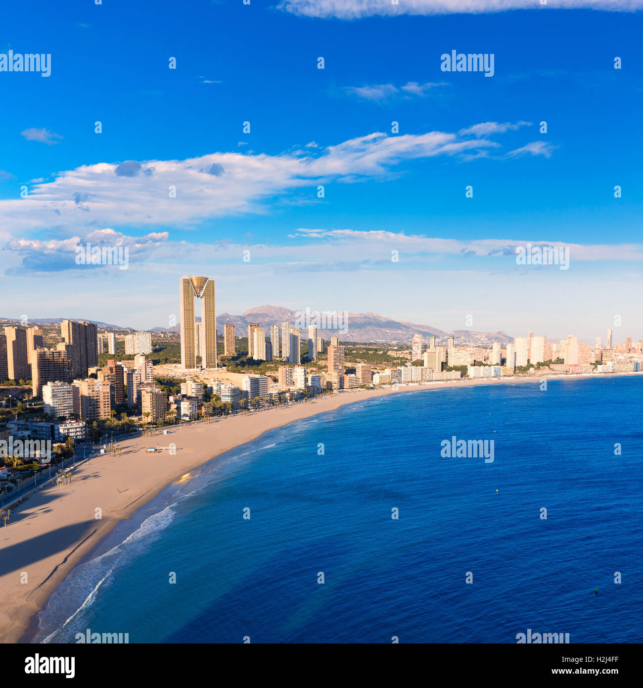 Benidorm Alicante Skyline Aerial View Of Poniente Beach Stock Photo Alamy Benidorm Alicante Skyline Aerial View Of Poniente Beach Stock Photo Alamy