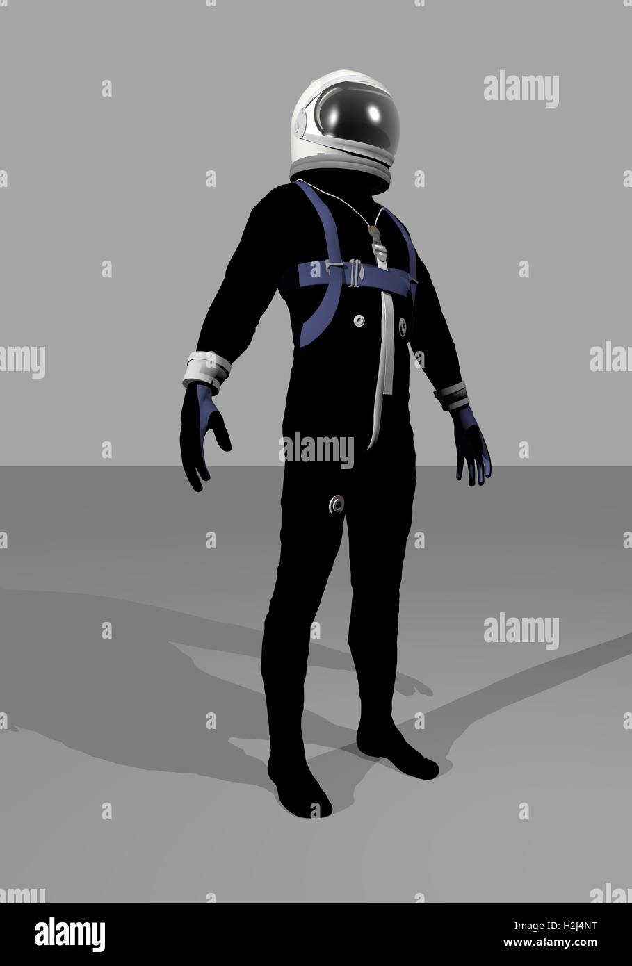 Mercury space suit - 3D render Stock Photo