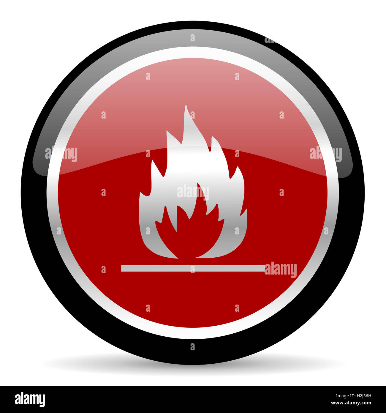 Flame icon hi-res stock photography and images - Alamy