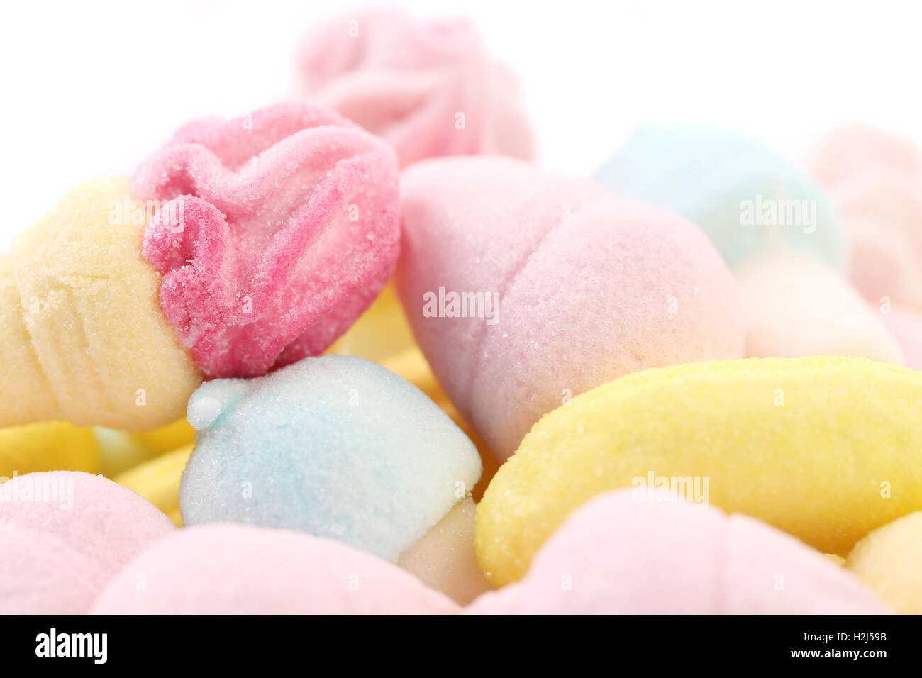 Background of marshmallows candy Stock Photo - Alamy