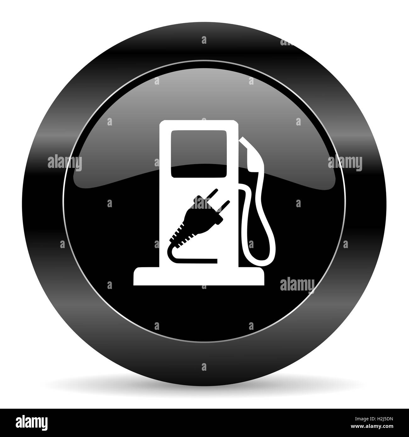 hybrid fuel icon Stock Photo