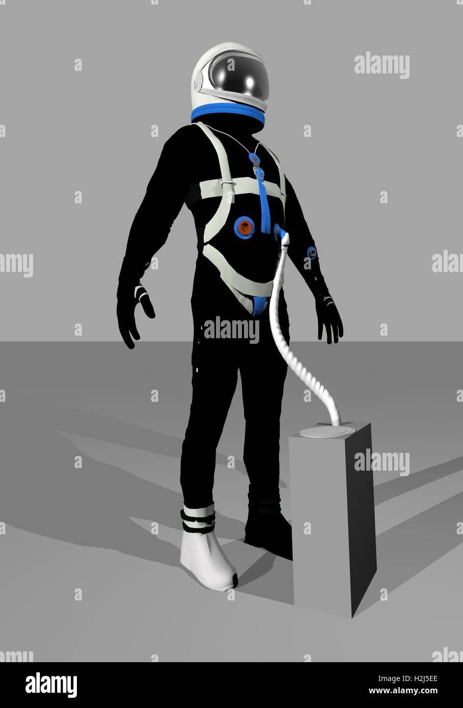 Gemini space suit - 3D render Stock Photo