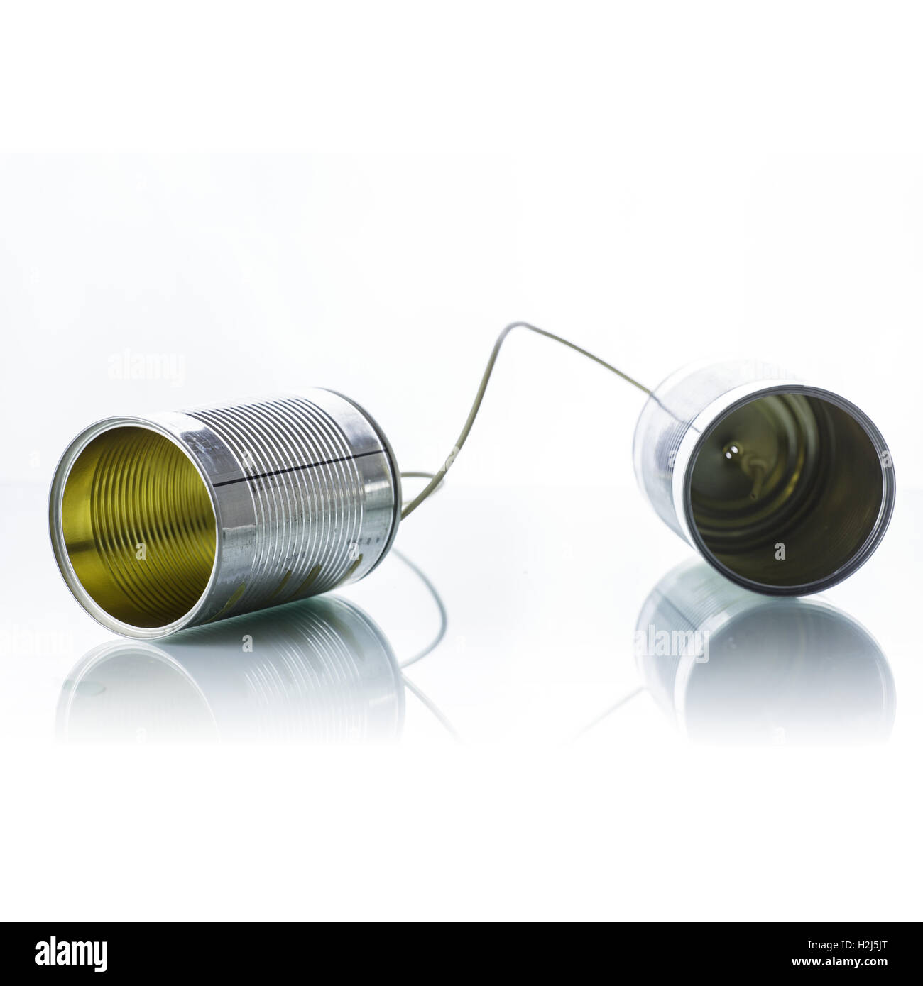 Can And String Telephone Stock Photos & Can And String Telephone Stock
