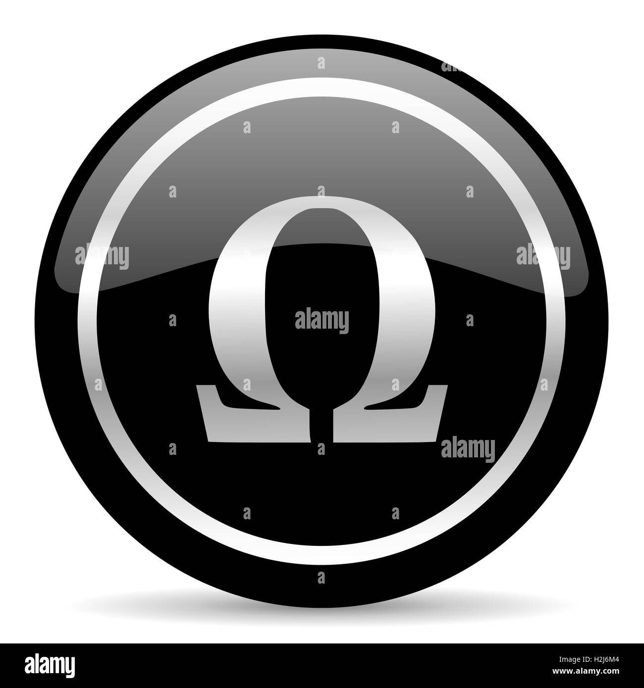 omega icon Stock Photo