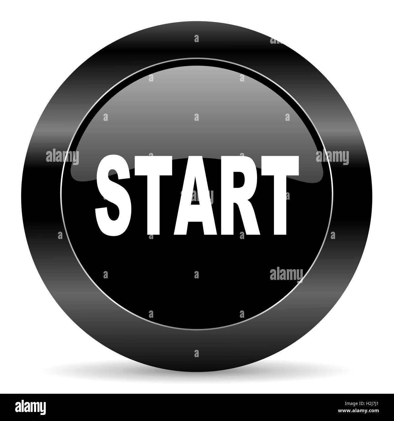 Start Power Go Black And White Stock Photos Images Alamy
