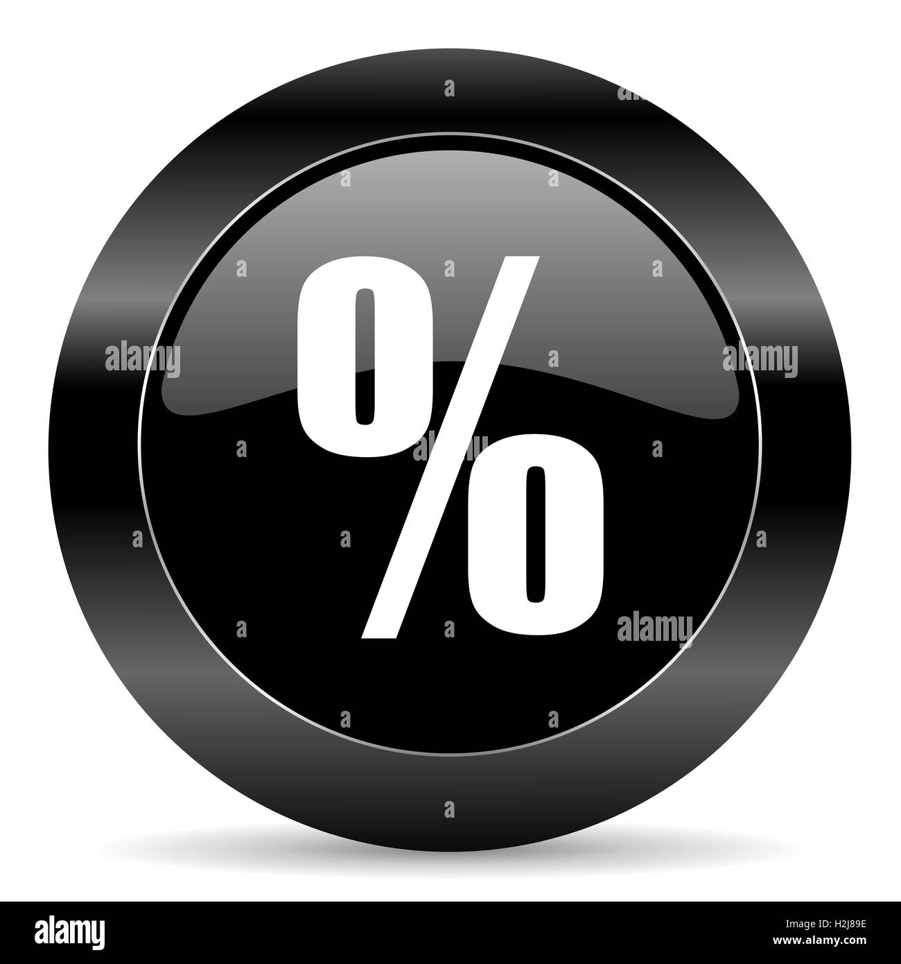 Percent sign button icon Cut Out Stock Images & Pictures - Alamy