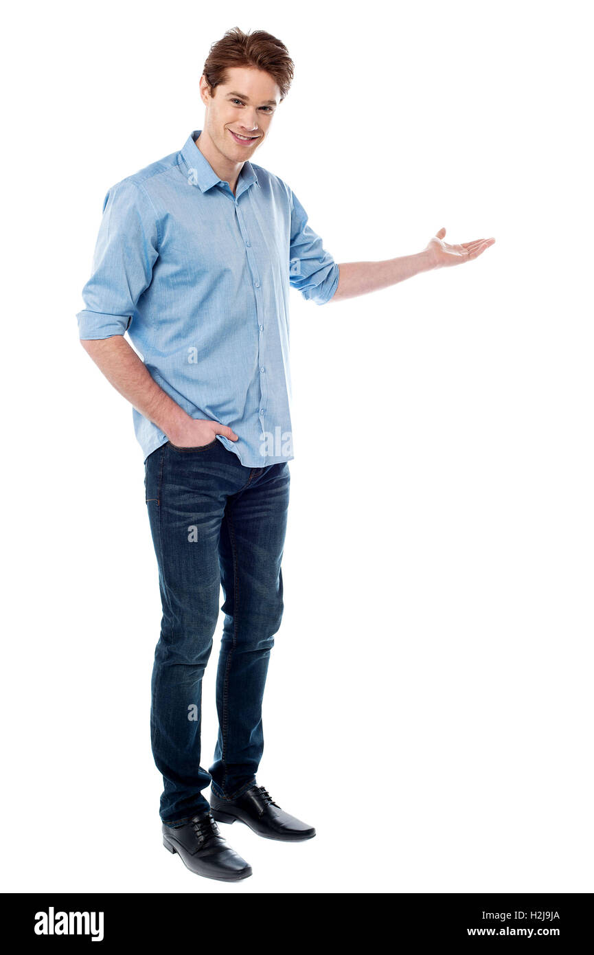 Man welcoming guests hi-res stock photography and images - Alamy