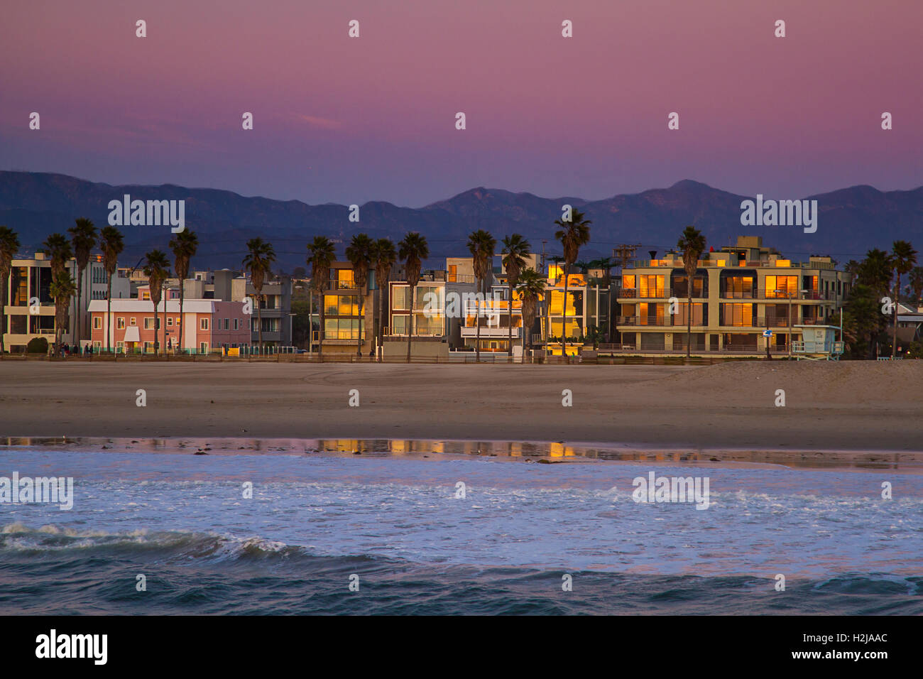 Venice beach shore Stock Photo