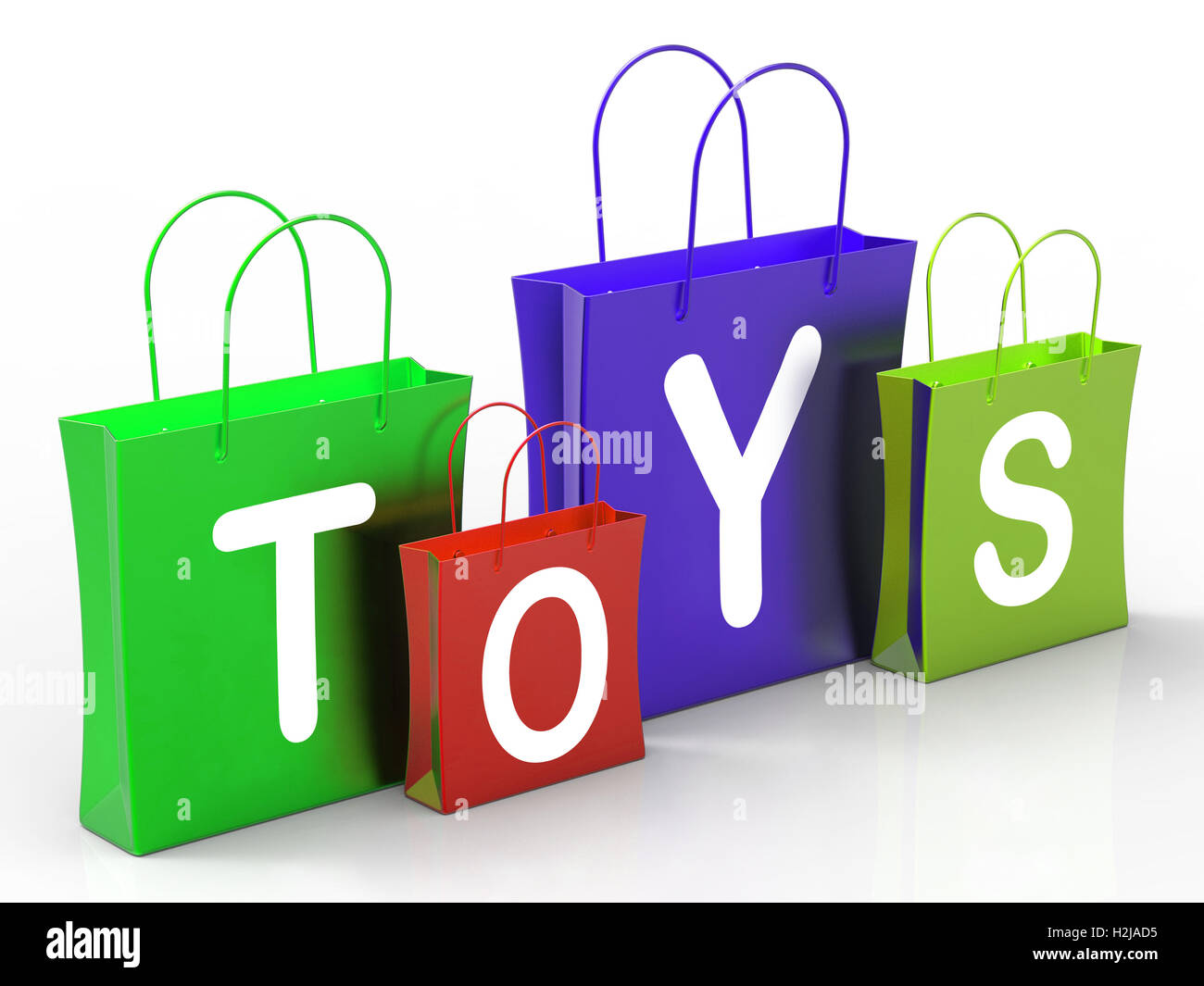 Toys Bags Shows Retail Shopping and Buying Stock Photo Alamy