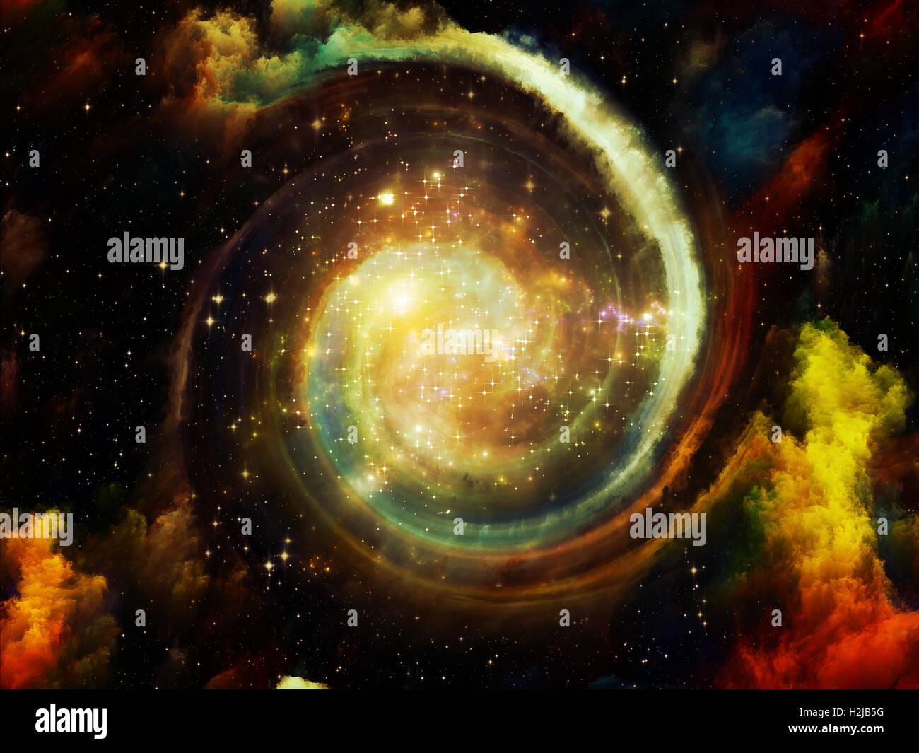 Virtual Ring Nebula Stock Photo