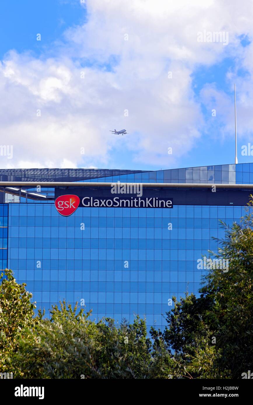 Headquarters of Glaxo Smith Kline in Brentford West London UK Stock Photo