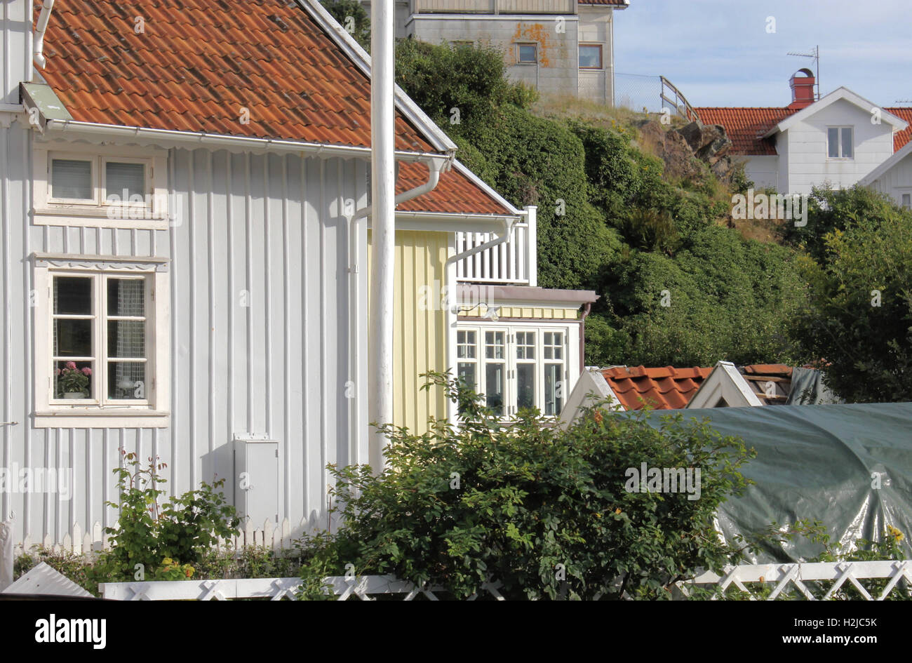 West Coast houses in Bohuslän, Sweden Stock Photo Alamy