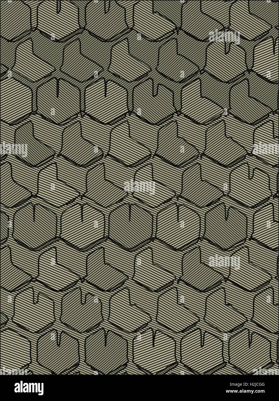 abstract background hexagonal technology illustration for print Stock ...