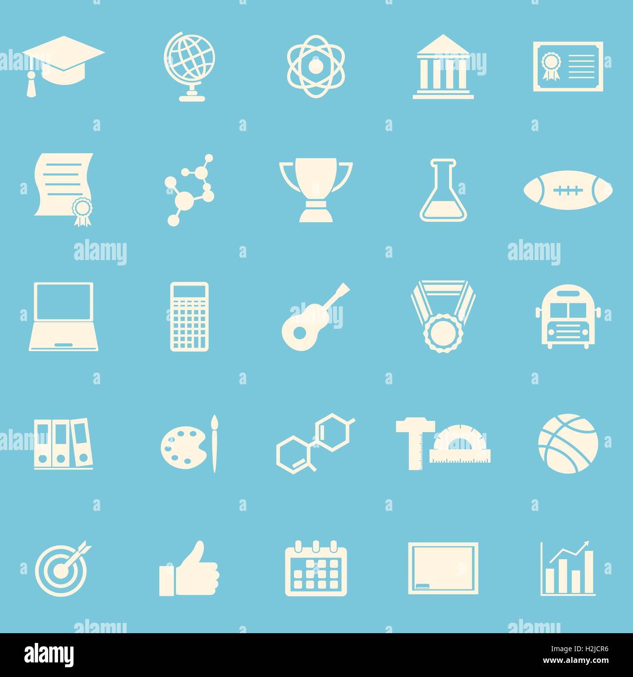 Blue color building Stock Vector Images Alamy