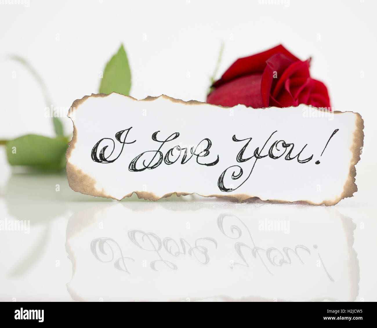 I Love You Message Stock Photo