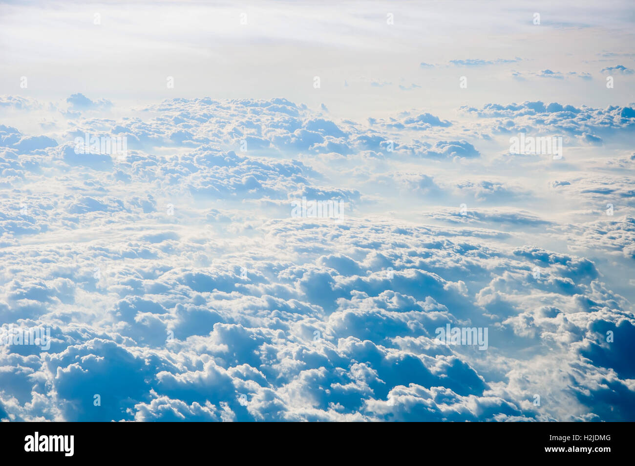 Cloudscape background . Blue sky and white cloud. Stock Photo