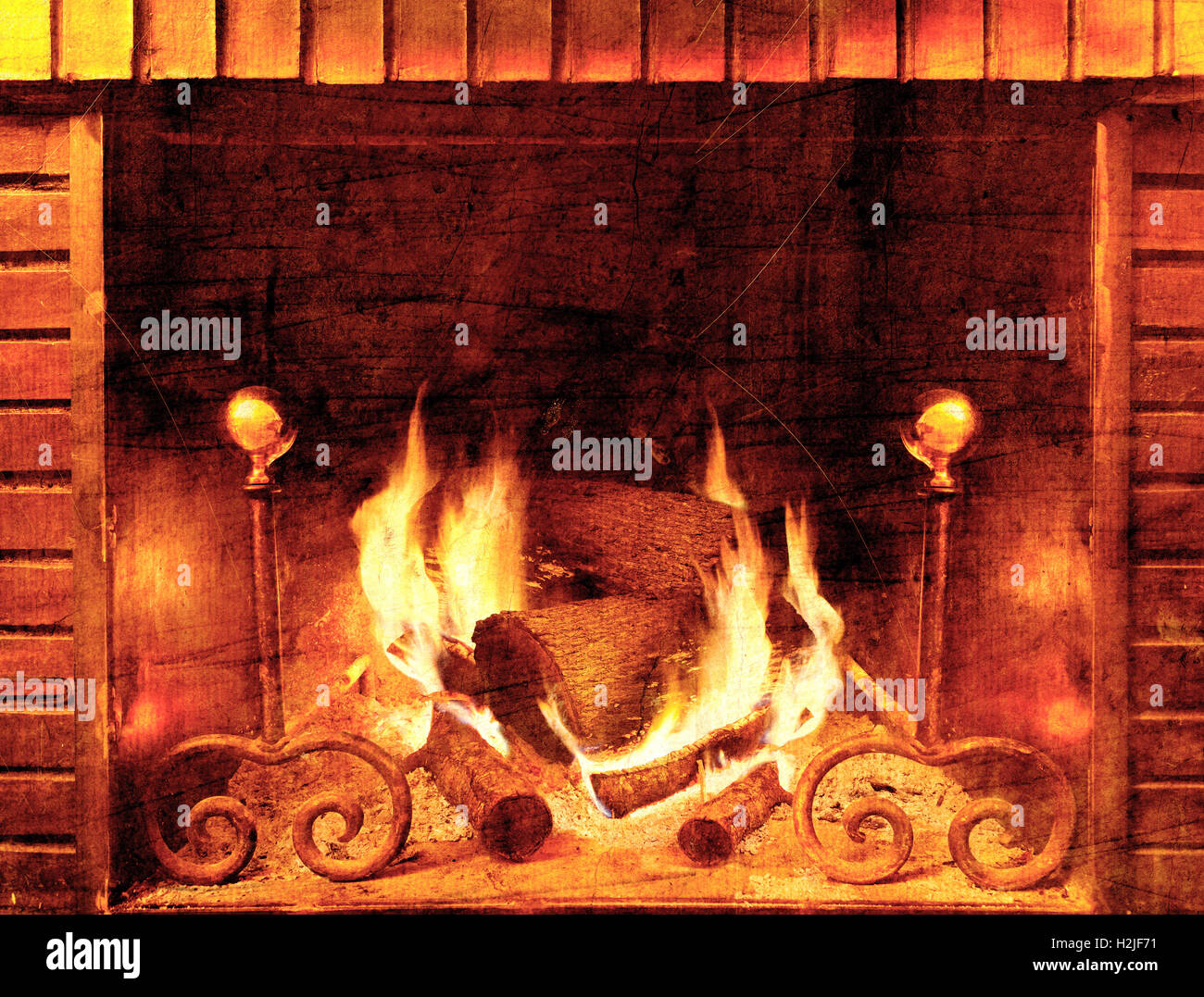 Old fireplace black brick hi-res stock photography and images - Alamy
