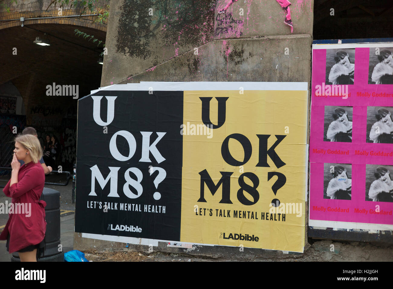 U OK M8? - You OK mate? Mental health awareness Stock Photo - Alamy