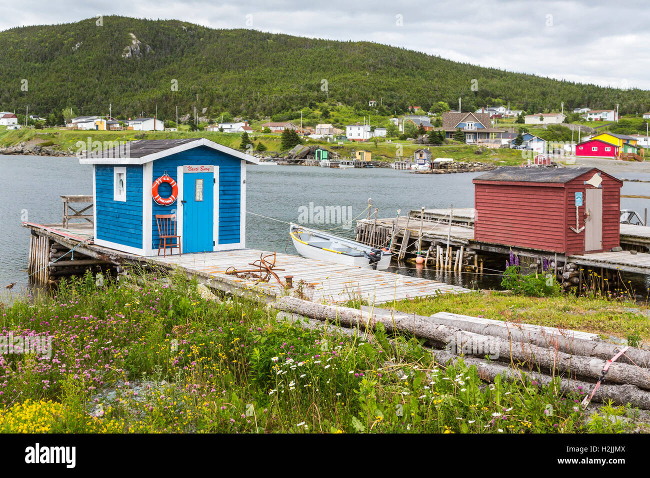 Fishing sheds new perlican newfoundland hires stock photography and