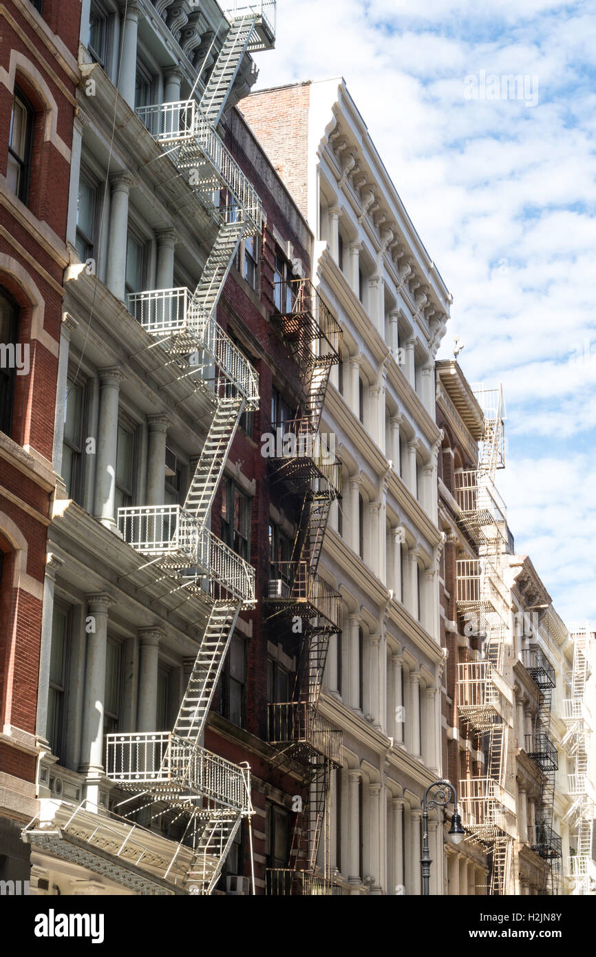 Architecture, SoHo Cast Iron Historic District, NYC Stock Photo Alamy
