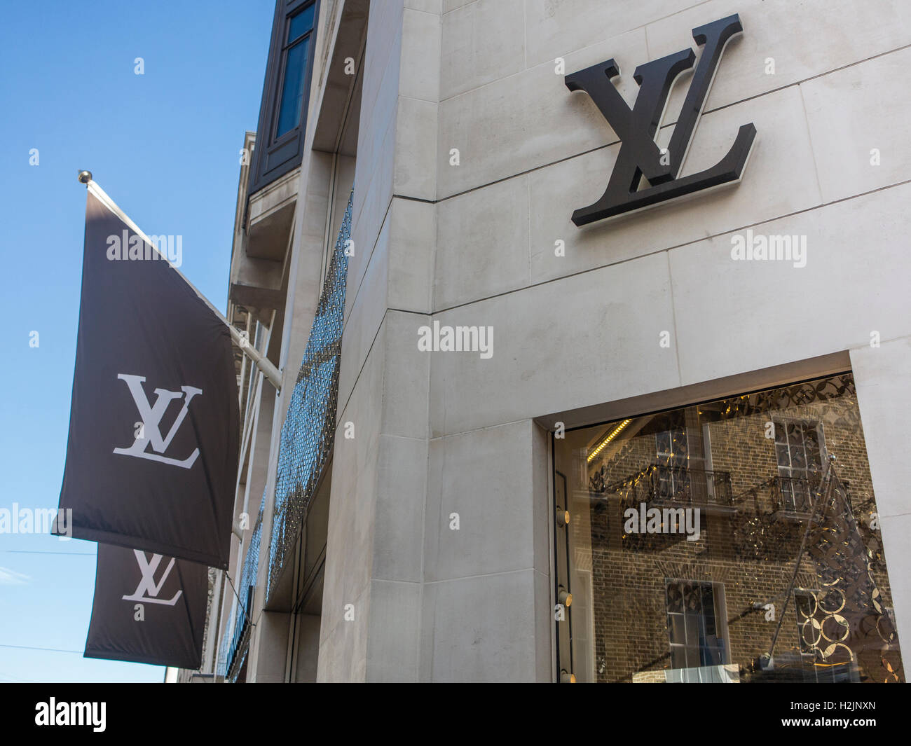 Louis Vuitton building and offices, London Bond Street Stock Photo