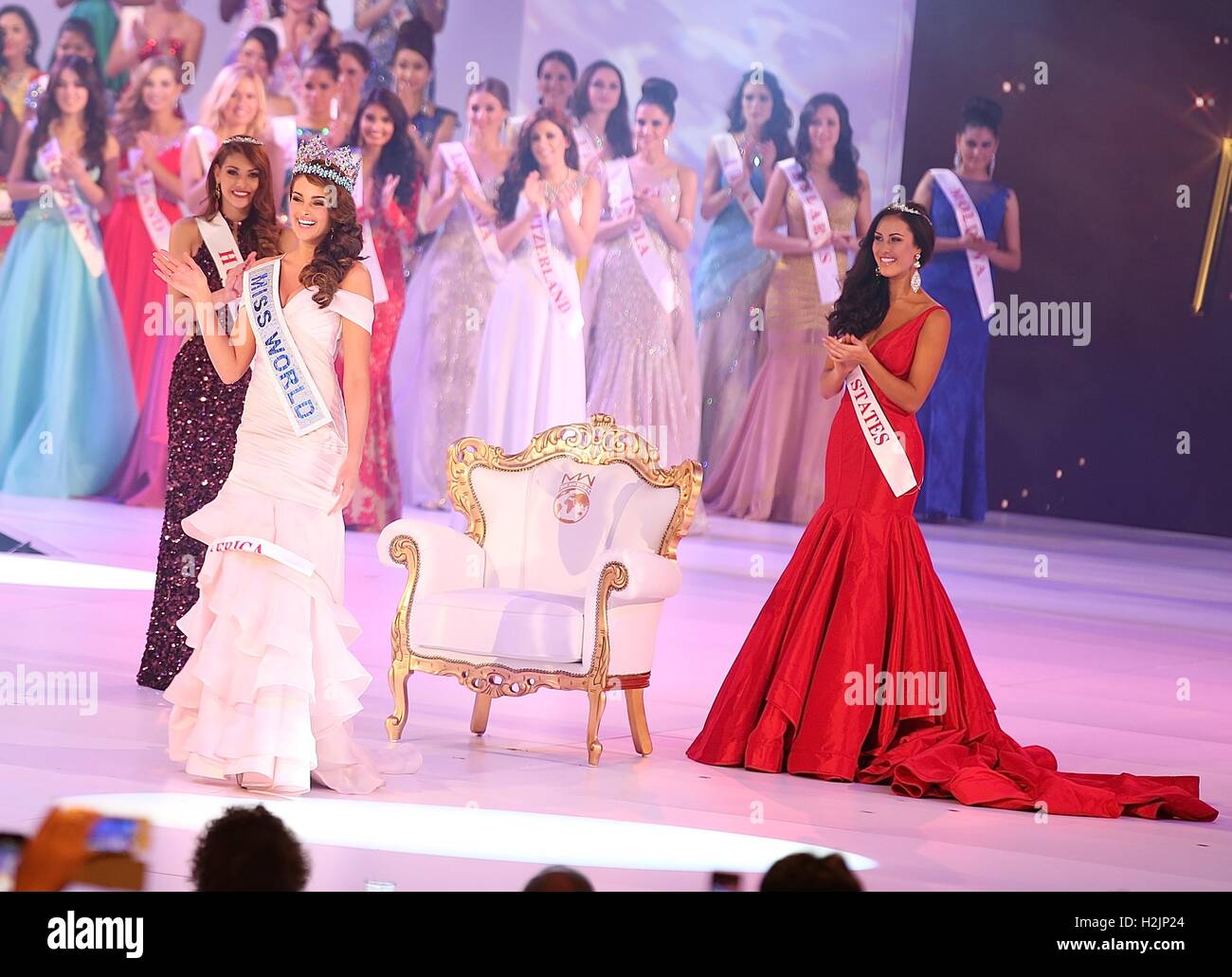 MISS WORLD PAGEANT 2014 Stock Photo