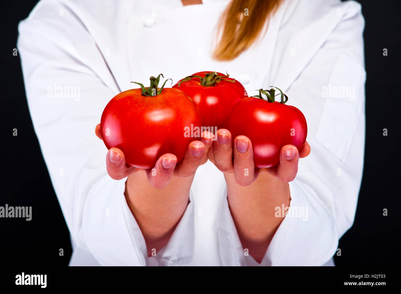 Handful of Tomato Stock Photo