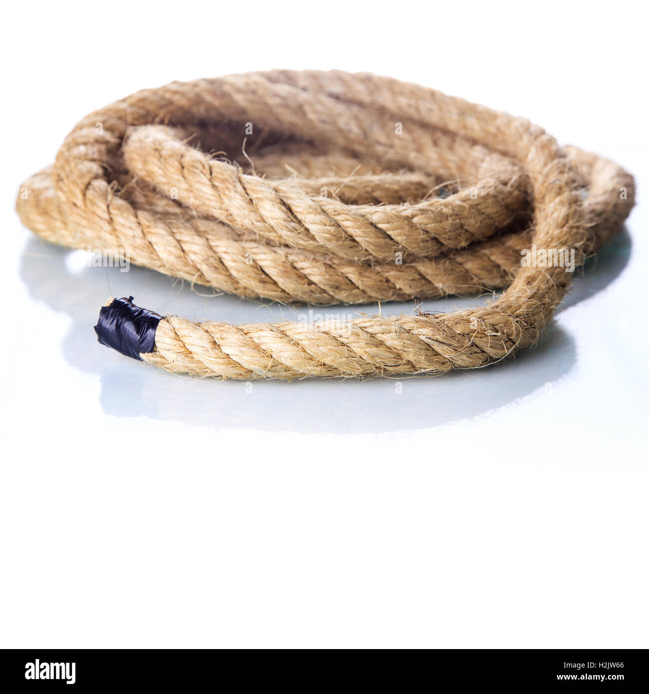 Roll of rope Stock Photo