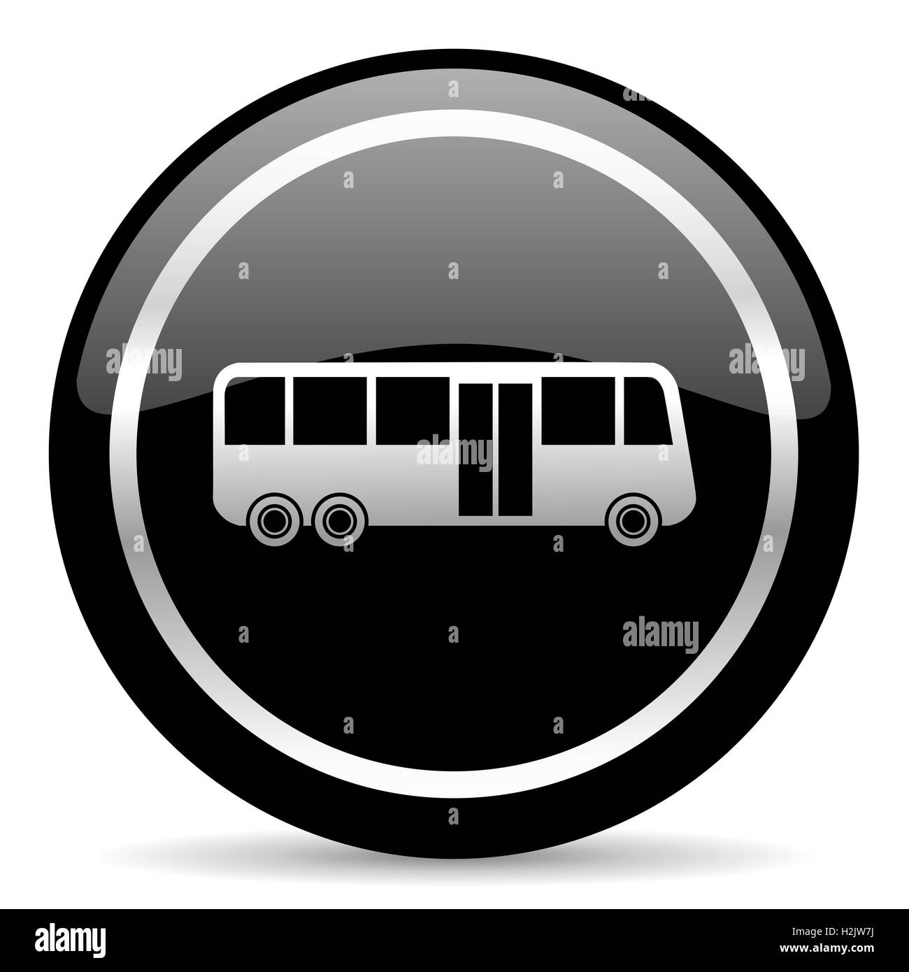 bus icon Stock Photo