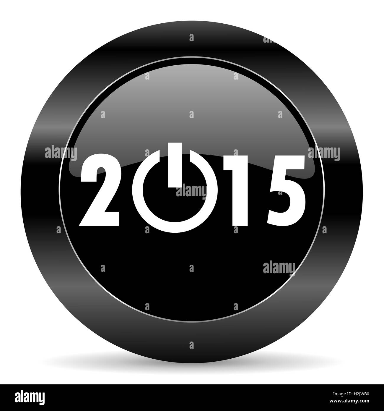 new year 2015 icon Stock Photo