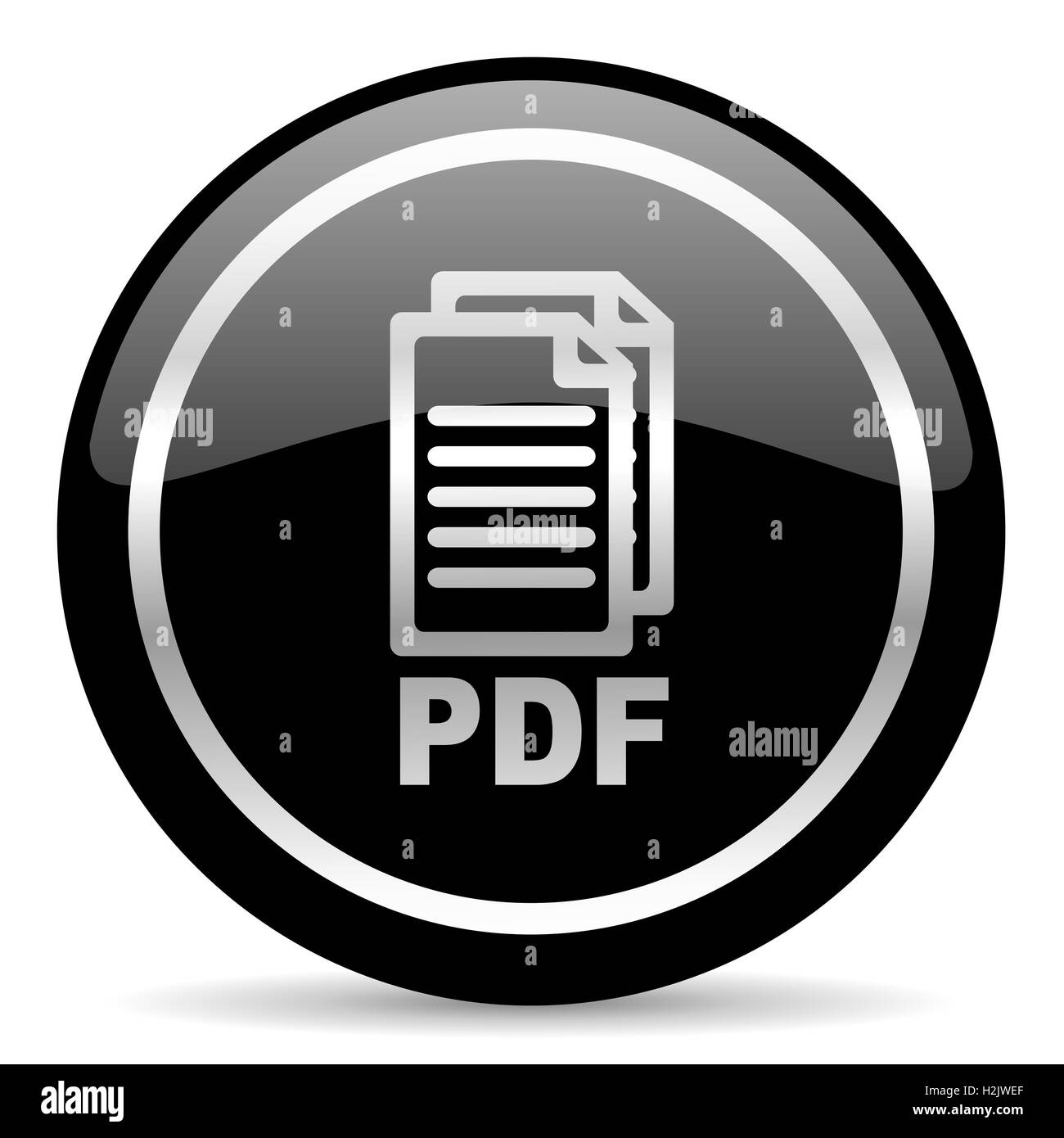 Pdf download symbol Black and White Stock Photos & Images - Alamy