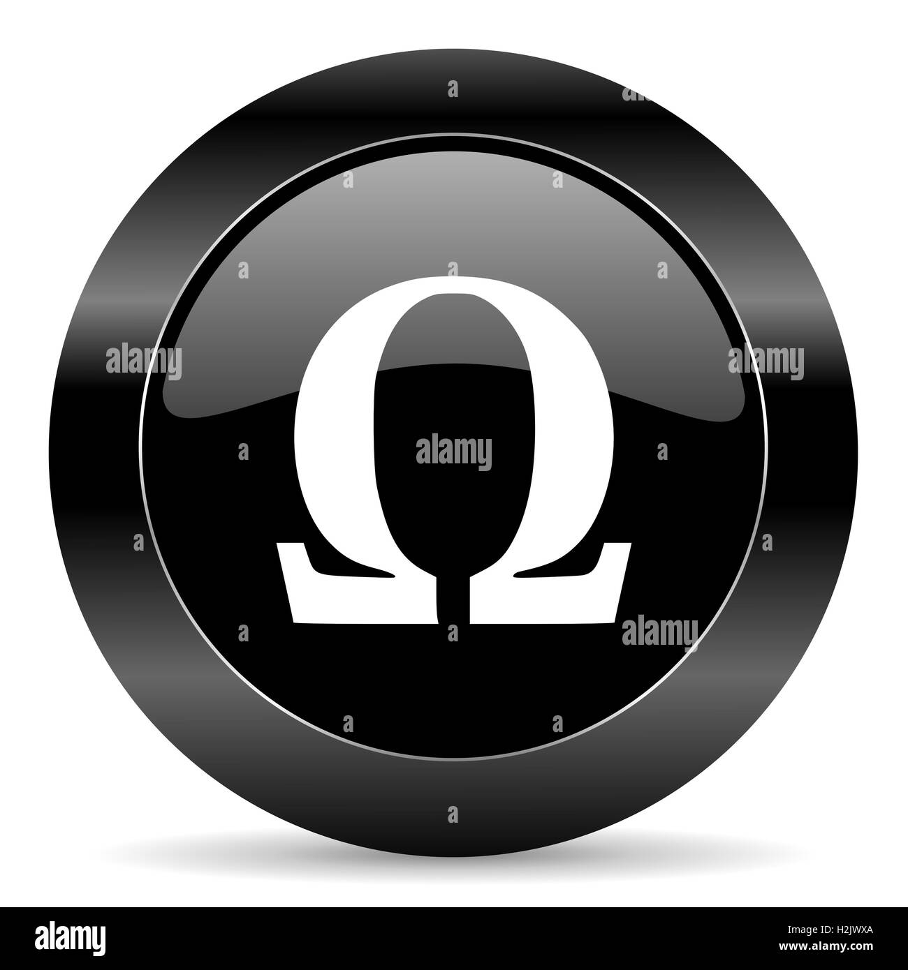 omega icon Stock Photo
