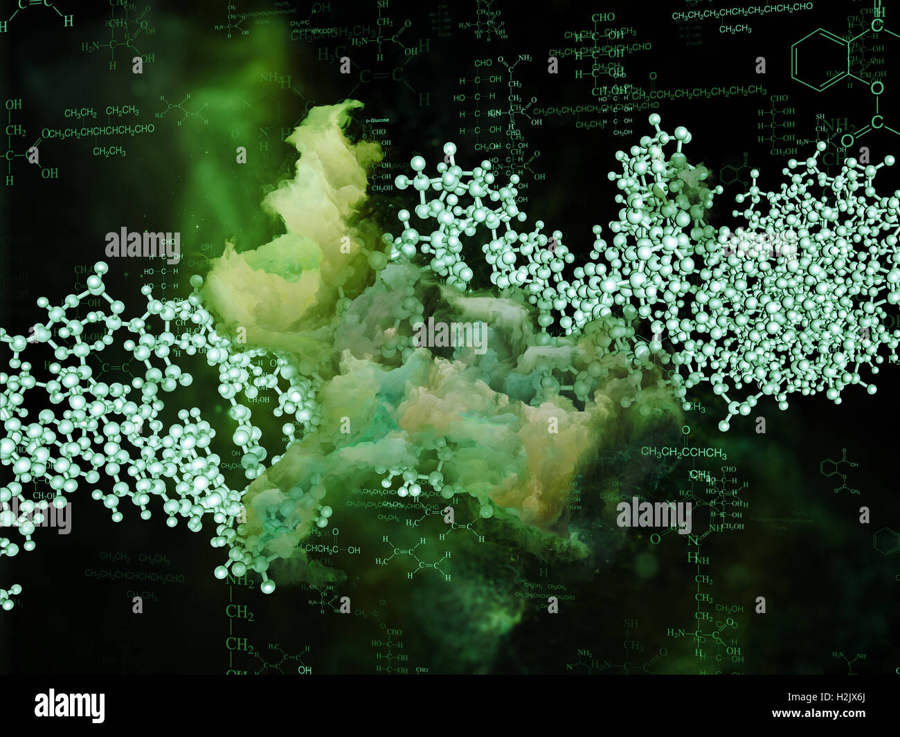 Virtual Dna Model Virtual Life of DNA Stock Photo - Alamy