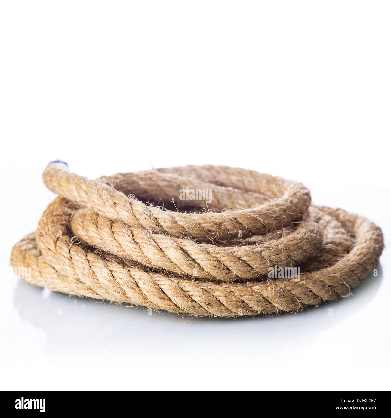 Roll of rope Stock Photo