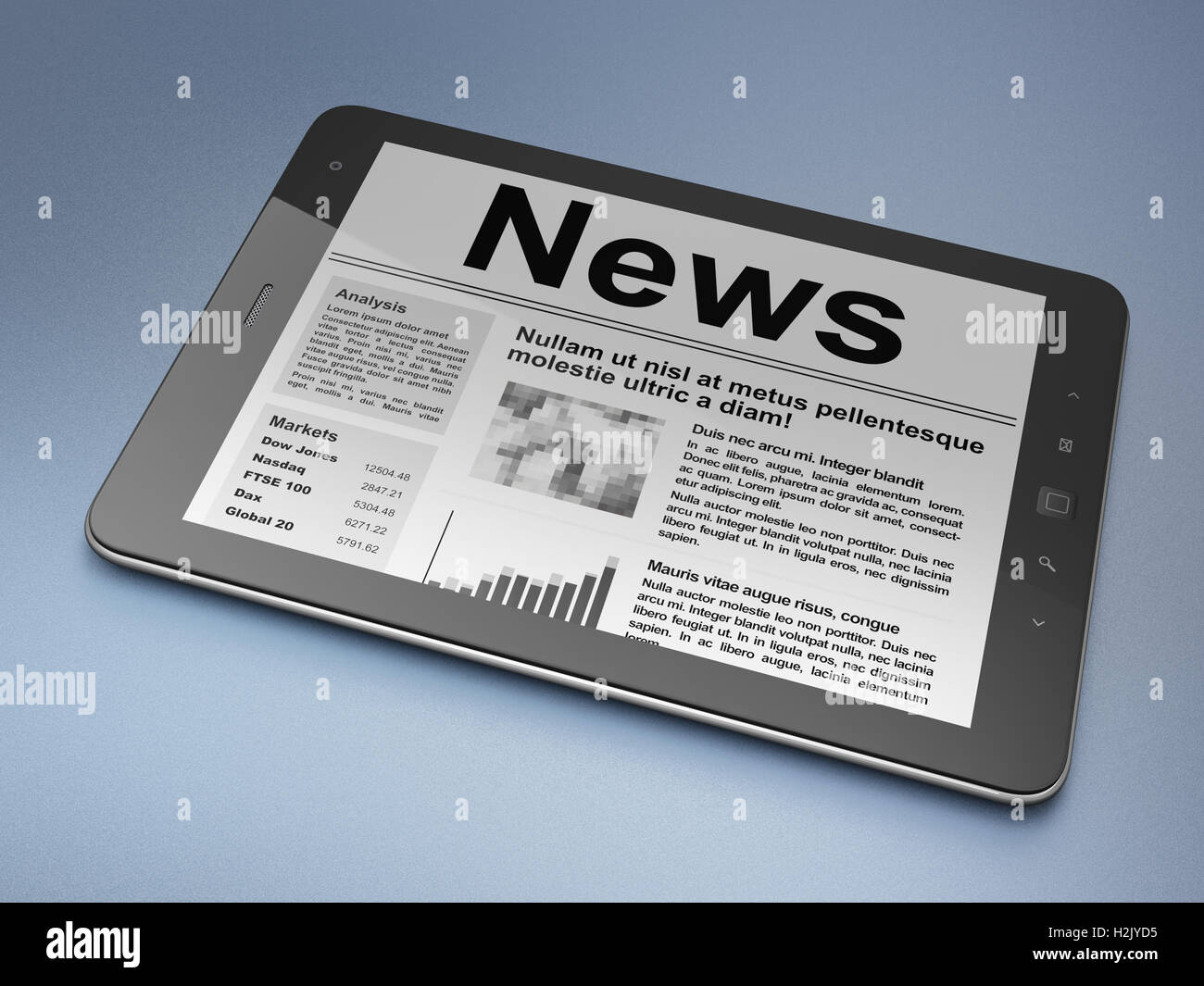 Laptop newspaper black background hi-res stock photography and images ...